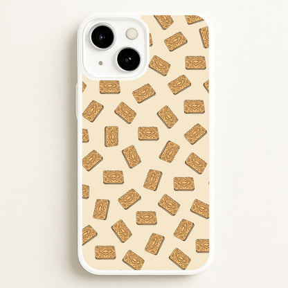 Custard Creams - Biscuits Patterns  - Biscuits Patterns Phone Case for iPhone 13 Mini