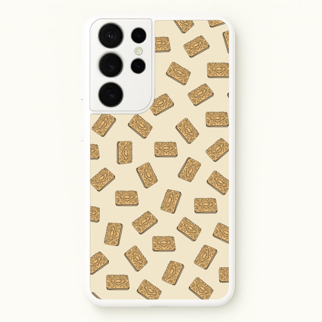 Custard Creams - Biscuits Patterns  - Biscuits Patterns Phone Case for Galaxy S21 Ultra