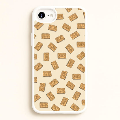 Custard Creams - Biscuits Patterns  - Biscuits Patterns Phone Case for iPhone 6 Plus / 7 Plus / 8 Plus
