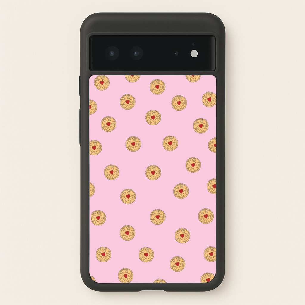 Jammy Doggers - Biscuits Patterns  - Biscuits Patterns Phone Case for Google Pixel 6
