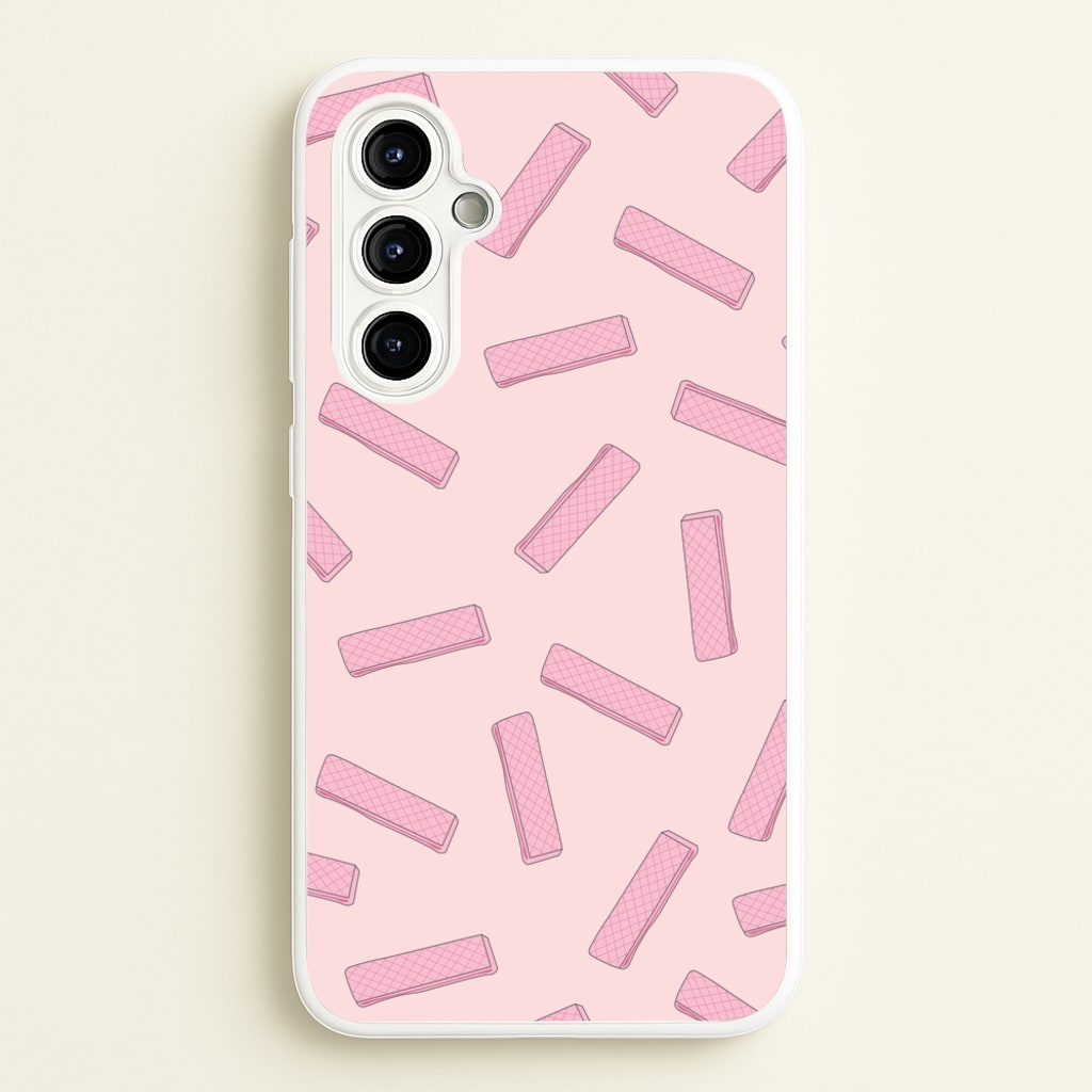 Pink Waffers - Biscuits Patterns  - Biscuits Patterns Phone Case for Galaxy A54