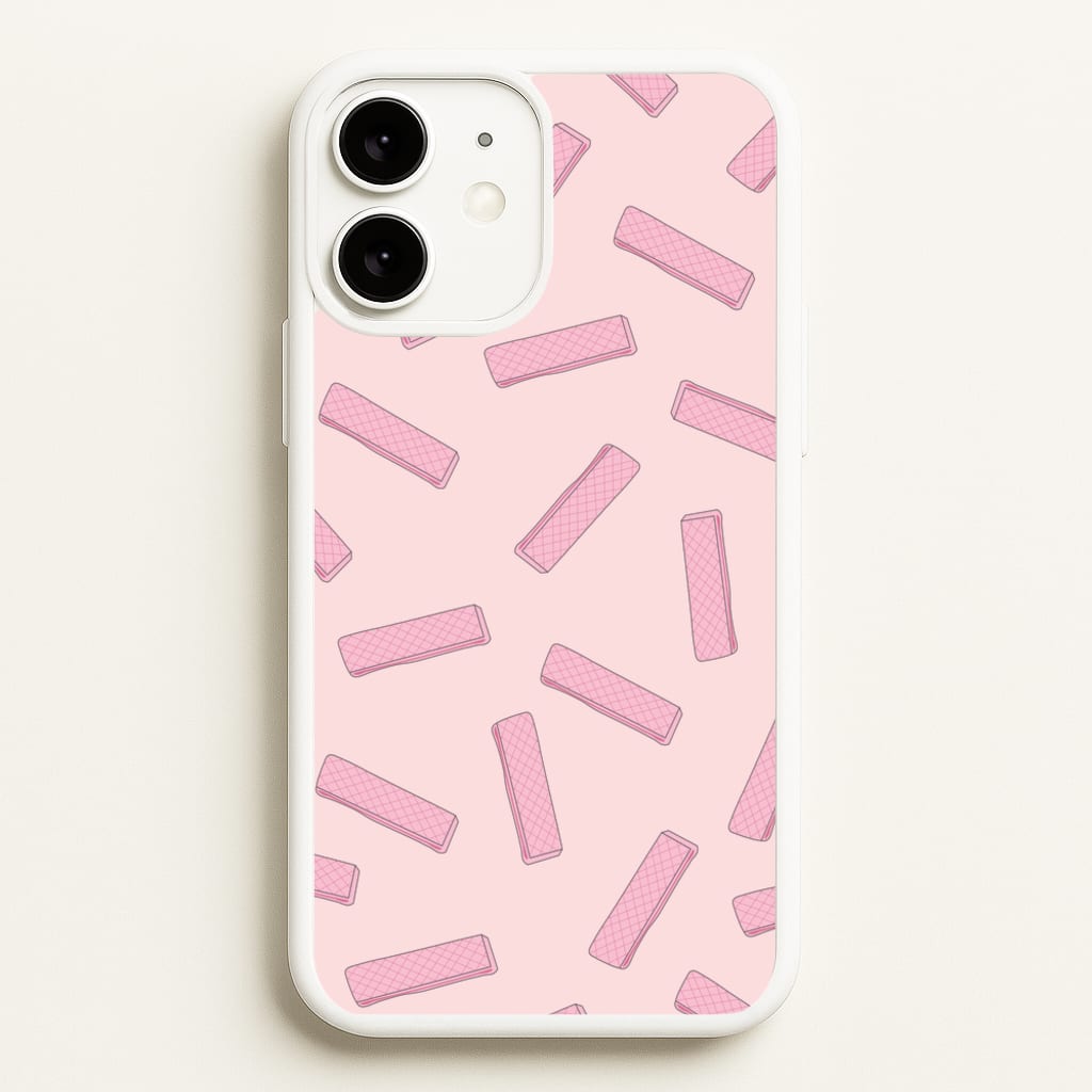 Pink Waffers - Biscuits Patterns  - Biscuits Patterns Phone Case for iPhone 11