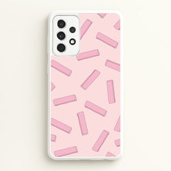 Pink Waffers - Biscuits Patterns  - Biscuits Patterns Phone Case for Galaxy A52 / A52s