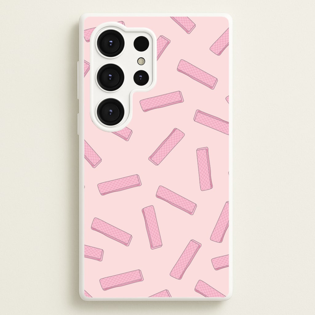 Pink Waffers - Biscuits Patterns  - Biscuits Patterns Phone Case for Galaxy S25 Ultra