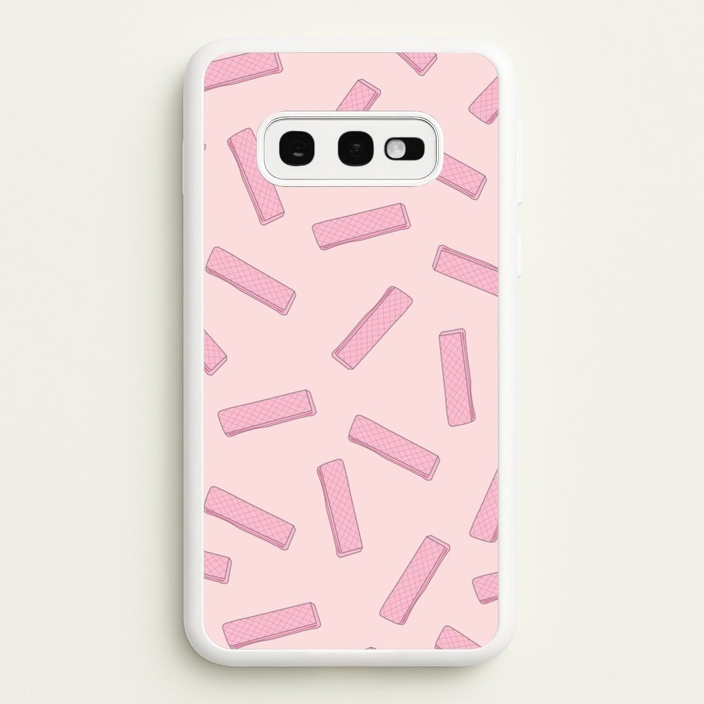 Pink Waffers - Biscuits Patterns  - Biscuits Patterns Phone Case for Galaxy S10e