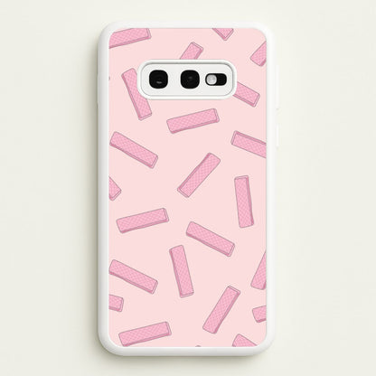 Pink Waffers - Biscuits Patterns  - Biscuits Patterns Phone Case for Galaxy S10e