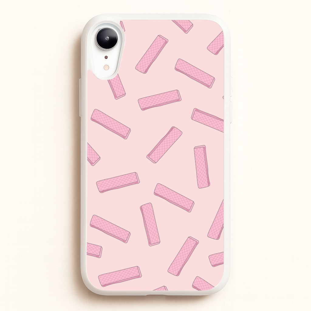 Pink Waffers - Biscuits Patterns  - Biscuits Patterns Phone Case for iPhone XR