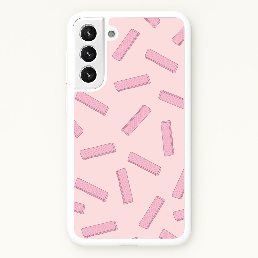 Pink Waffers - Biscuits Patterns  - Biscuits Patterns Phone Case for Galaxy S21 Plus
