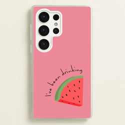 I've Been Drinkin Watermelon - Queen B  - Black Enpowerment Phone Case for Galaxy S25 Ultra