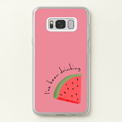 I've Been Drinkin Watermelon - Queen B  - Black Enpowerment Phone Case for Galaxy S8