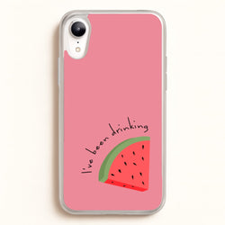 I've Been Drinkin Watermelon - Queen B  - Black Enpowerment Phone Case for iPhone XR