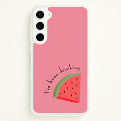 I've Been Drinkin Watermelon - Queen B  - Black Enpowerment Phone Case for Galaxy S23 Plus