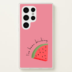 I've Been Drinkin Watermelon - Queen B  - Black Enpowerment Phone Case for Galaxy S24 Ultra