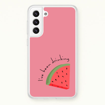 I've Been Drinkin Watermelon - Queen B  - Black Enpowerment Phone Case for Galaxy S21 Plus