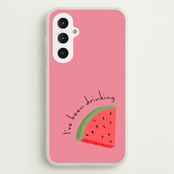 I've Been Drinkin Watermelon - Queen B  - Black Enpowerment Phone Case for Galaxy S23FE