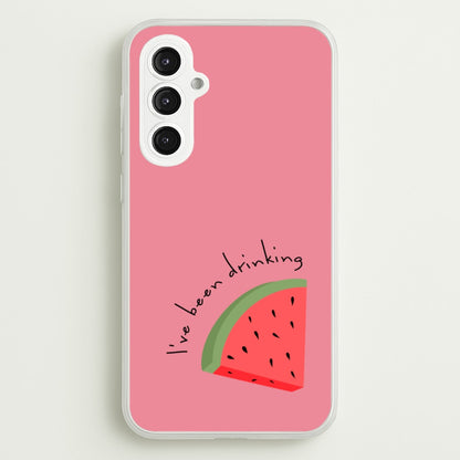 I've Been Drinkin Watermelon - Queen B  - Black Enpowerment Phone Case for Galaxy S23FE