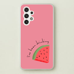 I've Been Drinkin Watermelon - Queen B  - Black Enpowerment Phone Case for Galaxy A13
