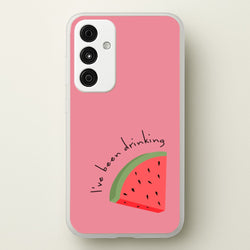 I've Been Drinkin Watermelon - Queen B  - Black Enpowerment Phone Case for Galaxy A15