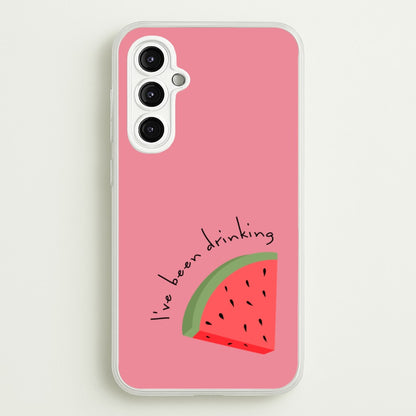 I've Been Drinkin Watermelon - Queen B  - Black Enpowerment Phone Case for Galaxy A14