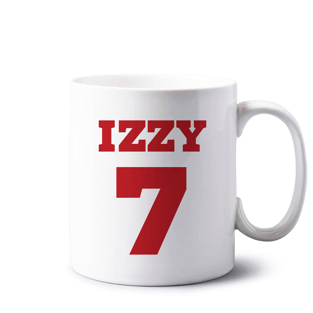 Black And White Stripes - Personalised Football   Mug