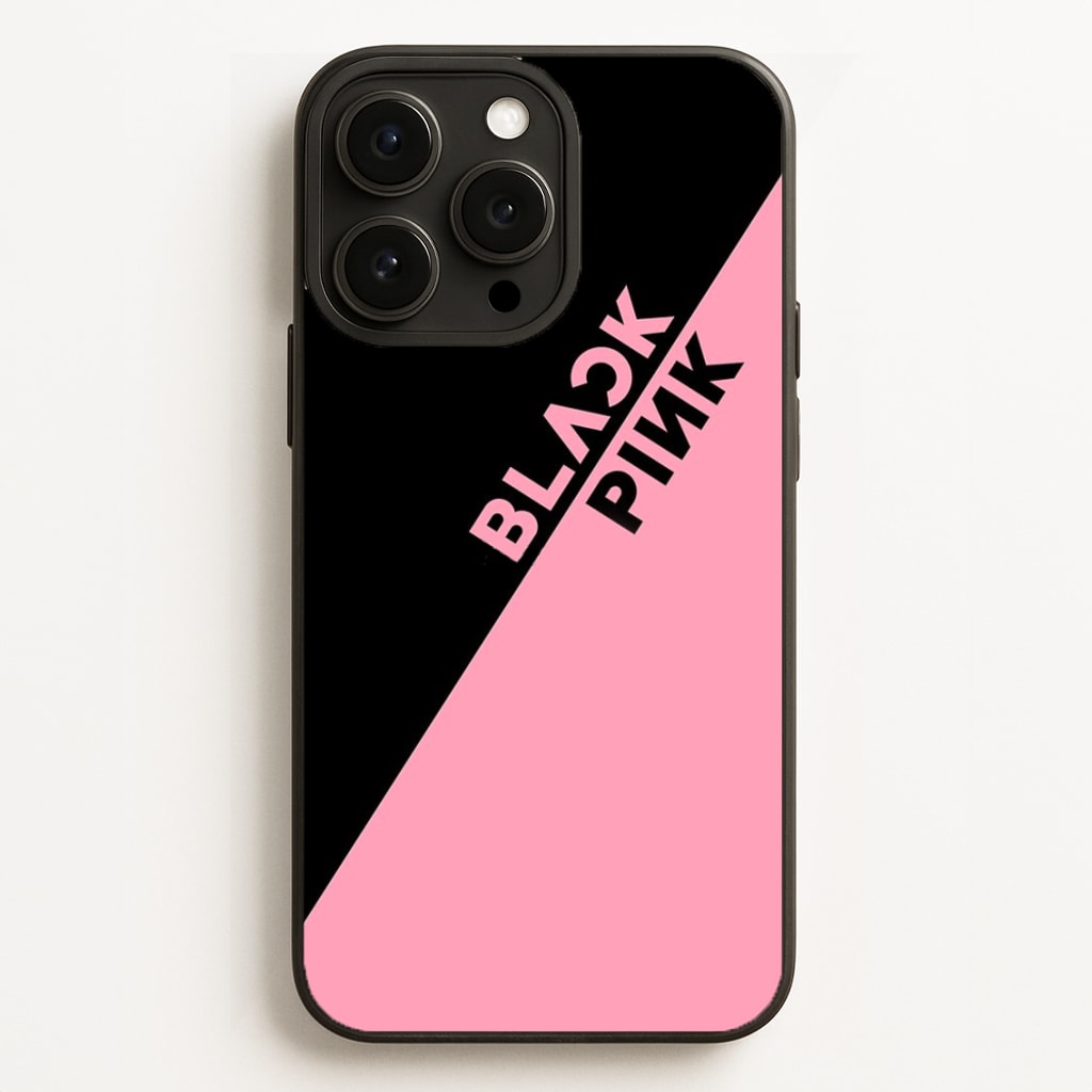 Diagonal Girl K-Pop Band Logo  - Blackpink Phone Case for iPhone 16 Pro Max