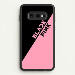 Diagonal Girl K-Pop Band Logo  - Blackpink Phone Case for Galaxy S10e
