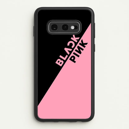 Diagonal Girl K-Pop Band Logo  - Blackpink Phone Case for Galaxy S10e