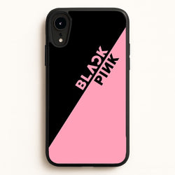 Diagonal Girl K-Pop Band Logo  - Blackpink Phone Case for iPhone XR