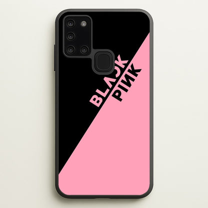 Diagonal Girl K-Pop Band Logo  - Blackpink Phone Case for Galaxy A21s