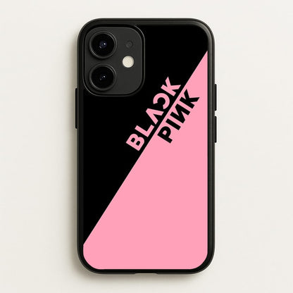 Diagonal Girl K-Pop Band Logo  - Blackpink Phone Case for iPhone 12 Mini