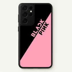 Diagonal Girl K-Pop Band Logo  - Blackpink Phone Case for Galaxy S21 Ultra