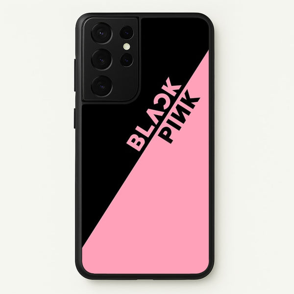 Diagonal Girl K-Pop Band Logo  - Blackpink Phone Case for Galaxy S21 Ultra
