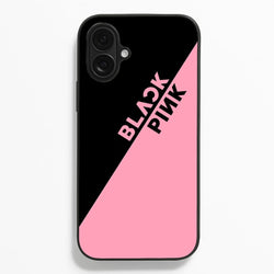 Diagonal Girl K-Pop Band Logo  - Blackpink Phone Case for iPhone 16 Plus