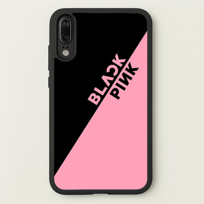 Diagonal Girl K-Pop Band Logo  - Blackpink Phone Case for Huawei P20