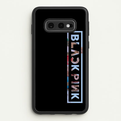 Vertical Girl K-Pop Band Logo  - Blackpink Phone Case for Galaxy S10e