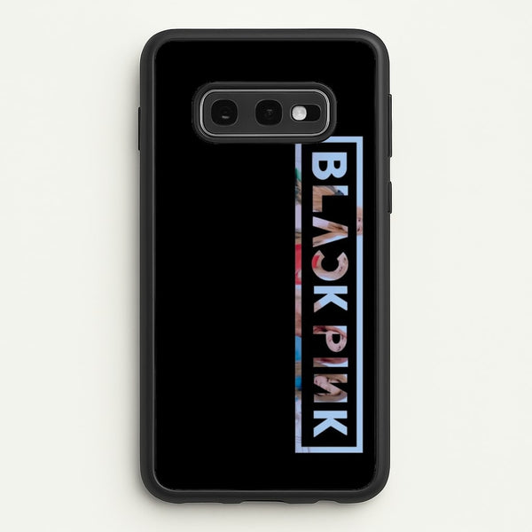 Vertical Girl K-Pop Band Logo  - Blackpink Phone Case for Galaxy S10e