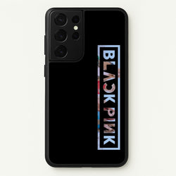 Vertical Girl K-Pop Band Logo  - Blackpink Phone Case for Galaxy S21 Ultra
