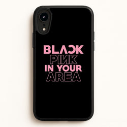 Girl K-Pop Band In Your Area - Black  - Blackpink Phone Case for iPhone XR
