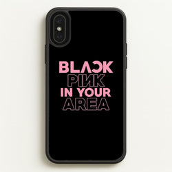 Girl K-Pop Band In Your Area - Black  - Blackpink Phone Case for iPhone XS Max