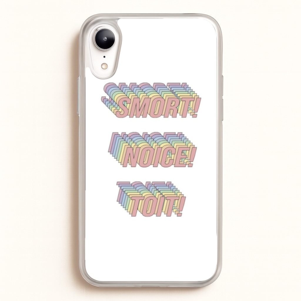 Smort, Noice, Toit - B99  - Brooklyn Nine-Nine Phone Case for iPhone XR