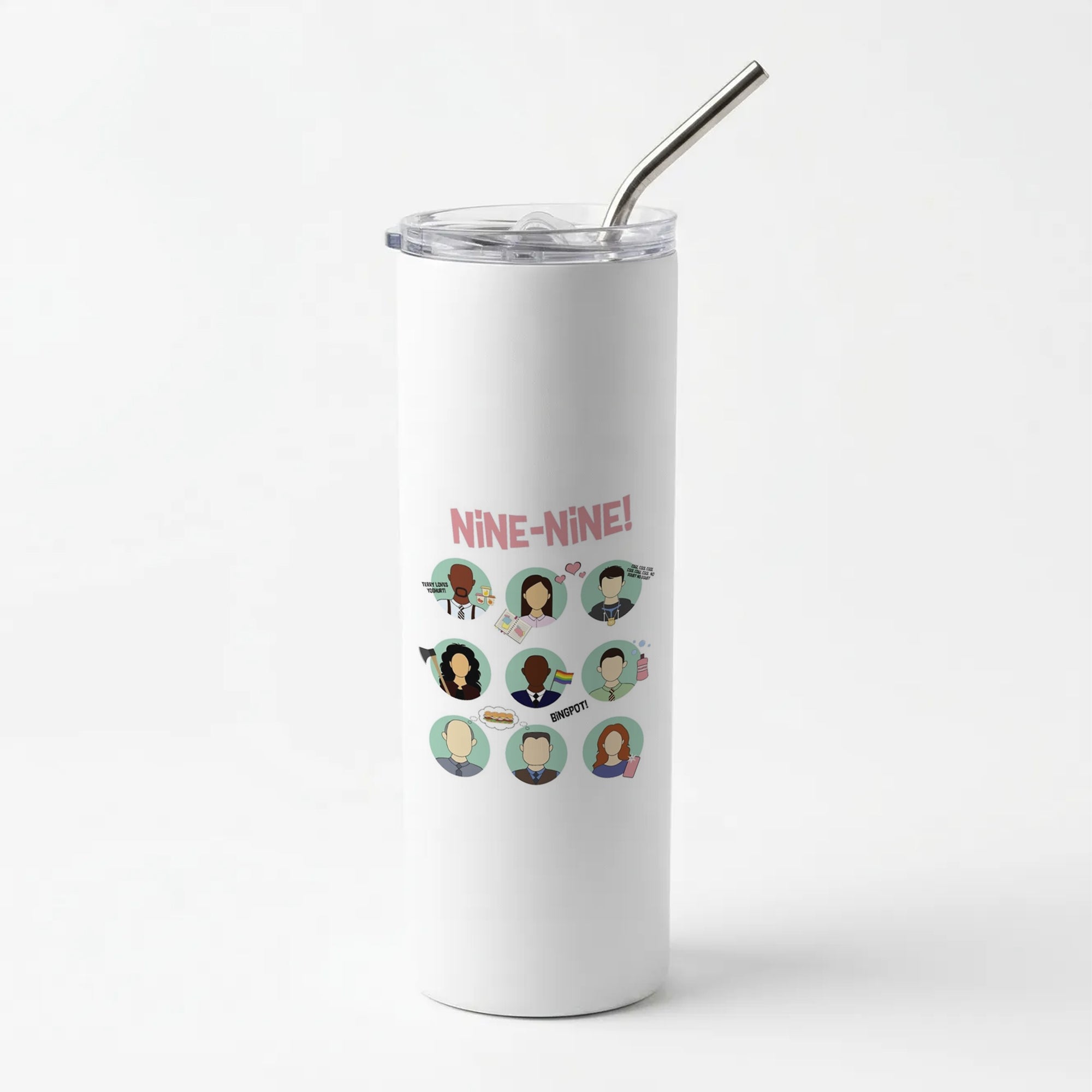 Nine Nine Characters - B99 Skinny Tumbler