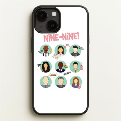 Nine Nine Characters - B99  - Brooklyn Nine-Nine Phone Case for iPhone 13 Mini