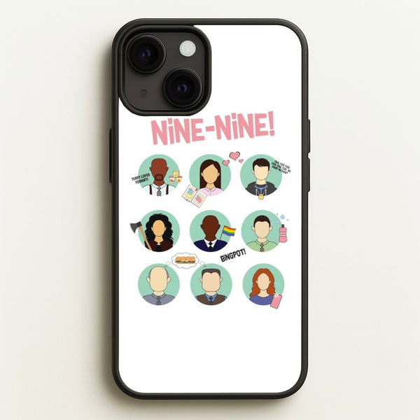Nine Nine Characters - B99  - Brooklyn Nine-Nine Phone Case for iPhone 13 Mini
