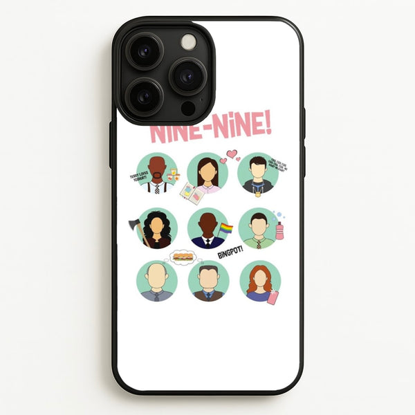 Nine Nine Characters - B99  - Brooklyn Nine-Nine Phone Case for iPhone 13 Pro Max