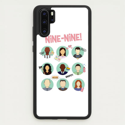 Nine Nine Characters - B99  - Brooklyn Nine-Nine Phone Case for Huawei P30 Pro