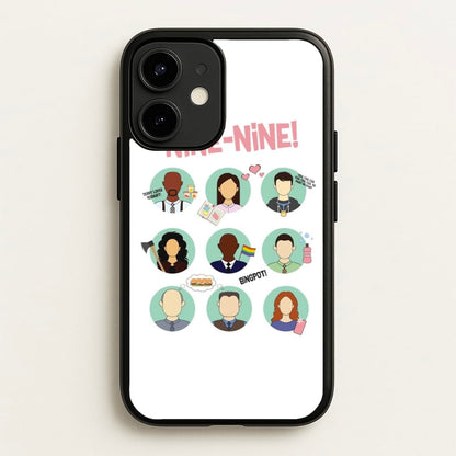 Nine Nine Characters - B99  - Brooklyn Nine-Nine Phone Case for iPhone 12 / 12 Pro
