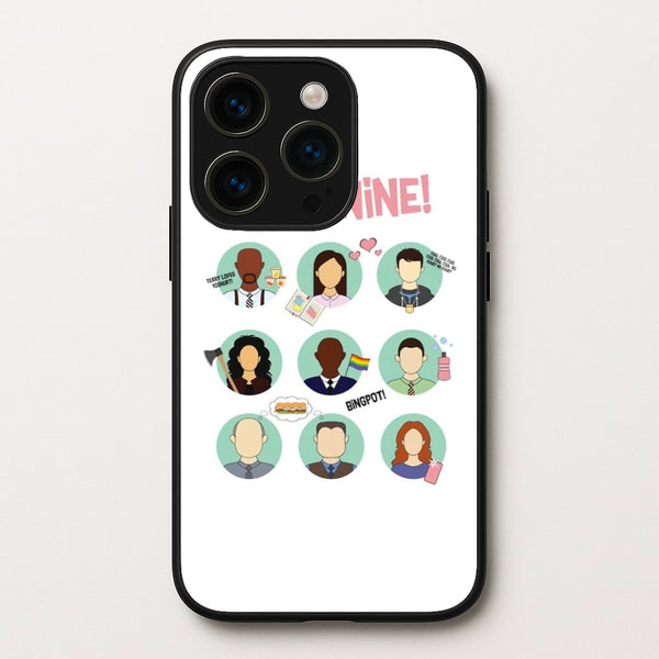 Nine Nine Characters - B99  - Brooklyn Nine-Nine Phone Case for iPhone 14 Pro