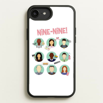 Nine Nine Characters - B99  - Brooklyn Nine-Nine Phone Case for iPhone 6 Plus / 7 Plus / 8 Plus