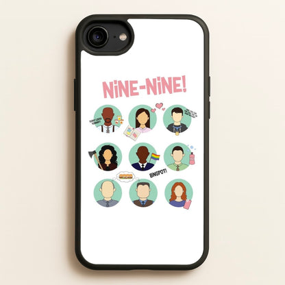 Nine Nine Characters - B99  - Brooklyn Nine-Nine Phone Case for iPhone 6 / 7 / 8 / SE