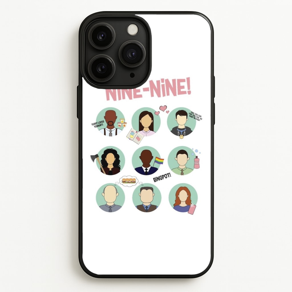 Nine Nine Characters - B99  - Brooklyn Nine-Nine Phone Case for iPhone 11 Pro